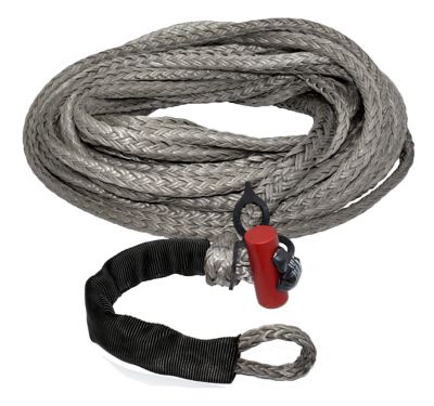 Image showing  9/16 in. x 75 ft. 13,166 lbs. WLL. LockJaw Synthetic Winch Line Extension w/Integrated Shackle