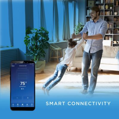 Image showing  115V Smart Portable Air Conditioner, 400 sq. ft., 6,350 BTU SACC/CEC, 9,000 BTU ASHRAE 128, Blue