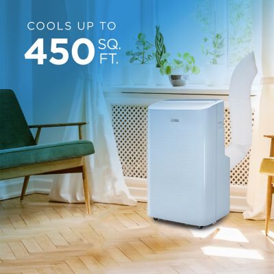 Image showing  115V Smart Portable Air Conditioner, 400 sq. ft., 6,350 BTU SACC/CEC, 9,000 BTU ASHRAE 128, Blue