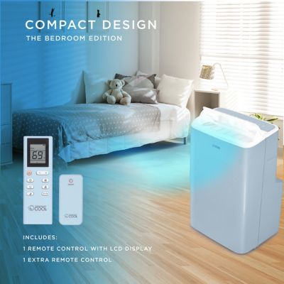 Image showing  115V Smart Portable Air Conditioner, 400 sq. ft., 6,350 BTU SACC/CEC, 9,000 BTU ASHRAE 128, Blue