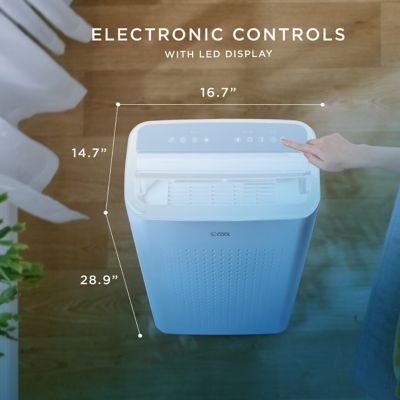 Image showing 5 th Commercial Cool 115V Smart Portable Air Conditioner, 400 sq. ft., 6,350 BTU SACC/CEC, 9,000 BTU ASHRAE 128, Blue