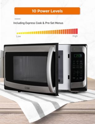 Image showing  1.1 cu. ft. Countertop Microwave Oven-Stainless/Black