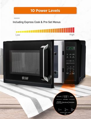 Image showing 2 th Commercial CHEF 0.9 cu. ft. Countertop Microwave Oven