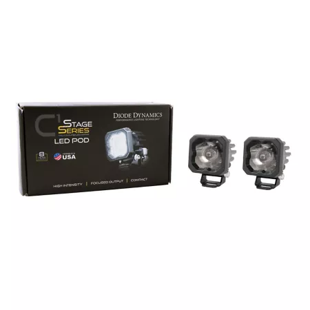 Diode Dynamics Stage Series C1 LED Pod Sport White Flood Standard ABL (Pair) Flood Lights