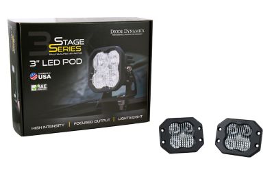 Diode Dynamics SS3 Sport ABL White Flood Flush (Pair)