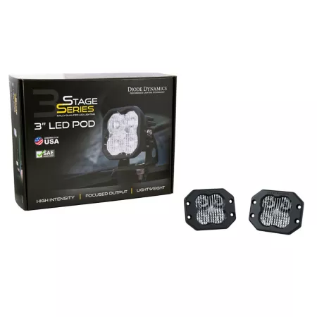 Dynamics SS3 Sport RBL White Flood Flush Diode (Pair) Flood Lights