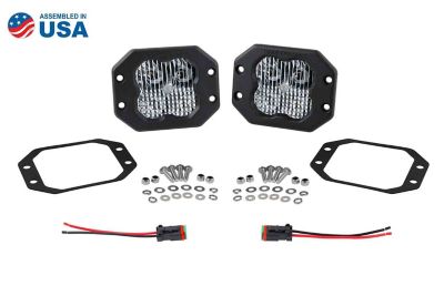 Image showing  SS3 Sport RBL White Flood Flush (Pair)