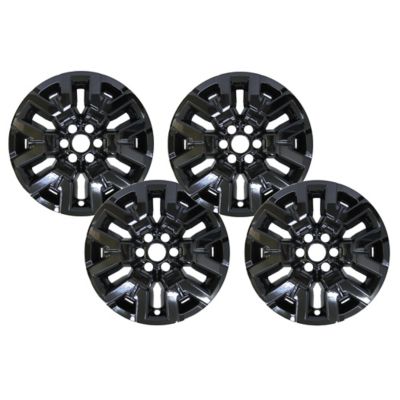 CCI Black Hubcaps/Wheel Covers for Nissan Frontier 2022-2024 with 17 in. Alloy Wheels, 4-Pack