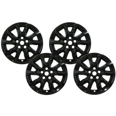 CCI Black Hubcaps Wheel Covers for Chevrolet Traverse 2018 2023 with 18 in. Alloy Wheels 4 Pack