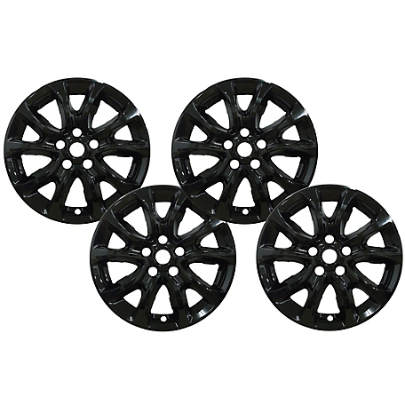CCI Set of 4, Chevrolet Equinox 2018-2021 Black Hubcaps / Wheel Covers for 17 in. Alloy Wheels