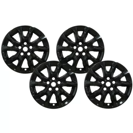 CCI Black Wheel Covers/Hubcaps for 2018-2021 Chevrolet Equinox with 17" Alloy Wheels 4 Pack Hubcaps