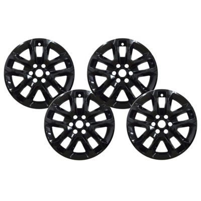 CCI Black Hubcaps/Wheel Covers for Chevrolet Traverse 2018-2023 with 18 in. Alloy Wheels, 4-Pack
