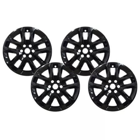 CCI Black Wheel Covers/Hubcaps for 2018-2023 Chevrolet Traverse with 18" Alloy Wheels 4 Pack Hubcaps