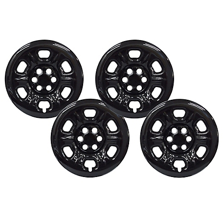 CCI Set of 4, Nissan Frontier 2005-2024, Xterra 2005-2015 Black Hubcaps / Wheel Covers for 16 in. Steel Wheels