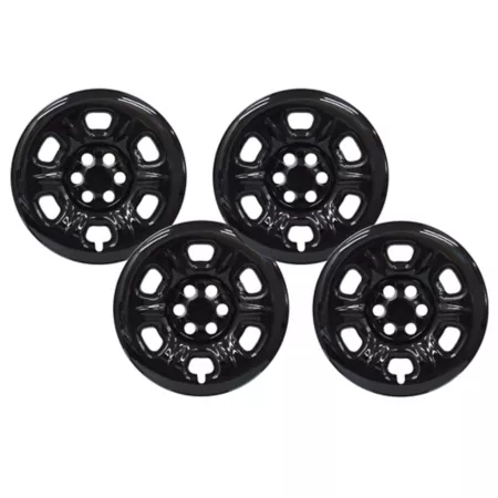 CCI Set of 4 Nissan Frontier 2005-2024 Xterra 2005-2015 Black Hubcaps / Hubcaps for 16" Steel Wheels Hubcaps