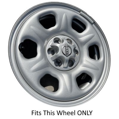 Image showing  Set of 4, Nissan Frontier 2005-2024, Xterra 2005-2015 Black Hubcaps / Wheel Covers for 16 in. Steel Wheels