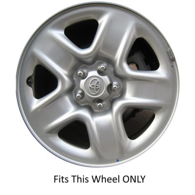 Image showing  Chrome Hubcaps/Wheel Covers for Toyota RAV4 2006-2012 with 17 in. Steel Wheels, 4-Pack