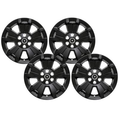 CCI Set of 4, Chevrolet Colorado 2015-2022 Black Hubcaps / Wheel Covers for 17 in. Alloy Wheels