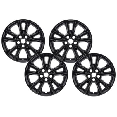 CCI Black Hubcaps/Wheel Covers for Ford Escape 2017-2019 with 17 in. Alloy Wheels, 4-Pack