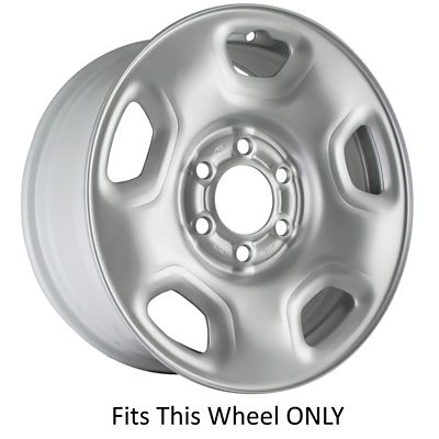 Image showing  Set of 4, Ford F-150 2004-2014 Chrome Hubcaps / Wheel Covers for 17 in. Steel Wheels