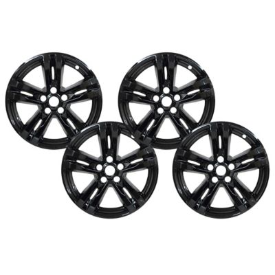 CCI Set of 4, Ford Explorer 2020-2024 Black Hubcaps / Wheel Covers for 18 in. Alloy Wheels