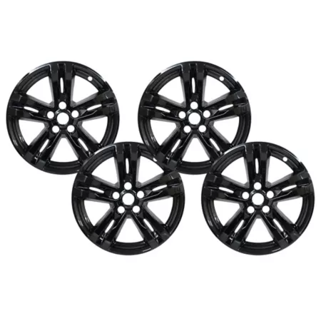 CCI Black Hubcaps/Hubcaps for 2020-2024 Ford Explorer with 18" Alloy Wheels 4 Pack Hubcaps