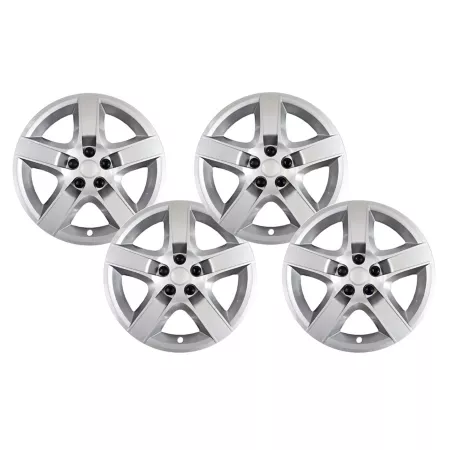 CCI Set of 4 Chevrolet Malibu 2008-2012 Replica Silver Bolt-On Wheel Covers/Hubcaps for 17 in Steel wheels (9596923) Hubcaps