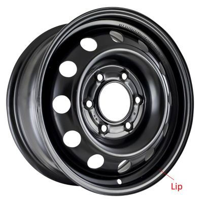 Image showing  Chrome Plastic Snap-On Hubcaps/Wheel Covers for Trucks, Vans, RVs, Trailers with 16 in. Standard Steel Wheels, 4-Pack