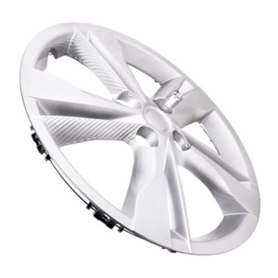 Image showing  1 Single, Nissan Kicks 2018-2024 Silver Replica Hubcap / Wheel Cover for 16 In. (4 Lug) Steel Wheels (40315-5RB0E)