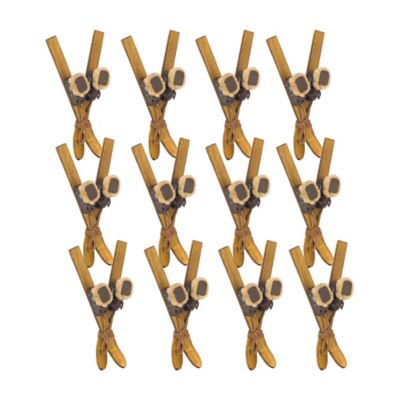 Melrose International Vintage Wood Ski Boot Tree Ornament (Set of 12)