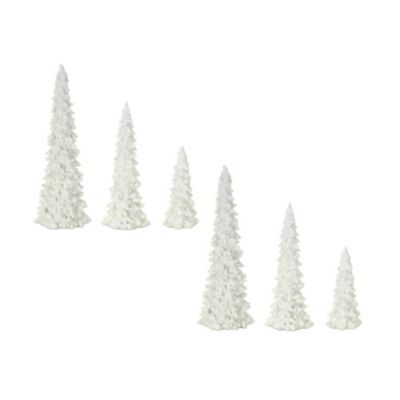Melrose InternationalOff-White Tabletop Holiday Tree (Set of 3)