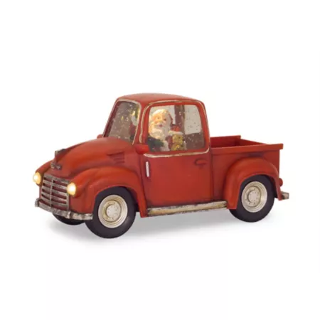 Melrose InternationalLED Snow Globe Truck with Santa Claus 11.25" L Christmas Kitchen & Tabletop Decor