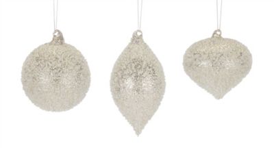 Melrose International Beaded Glass Tree Ornament (Set of 6)