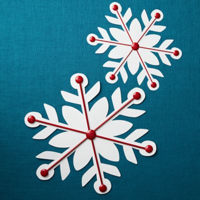 Image showing  Iron Metal Snowflake Wall Hanging (Set of 2)