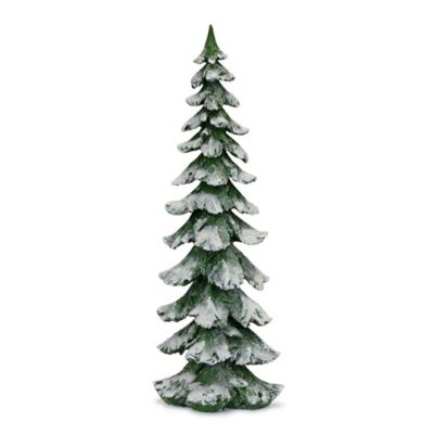 Melrose International Green Flocked Pine Tree 26 in. H
