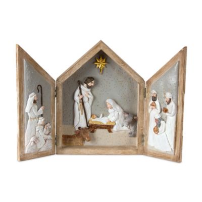 Melrose International Nativity Arch Box with Tri Fold Design
