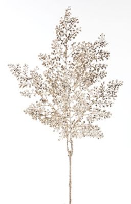 Melrose International 31 in. Glitter Fern Spray Set, Gold, 12 pc.