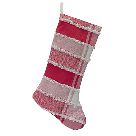 Lot of 2 Christmas Stocking Red & White With Decorating Kit