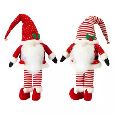Melrose International Plush Standing Elf Gnome Decor (Set of 2) Christmas Kitchen & Tabletop Decor