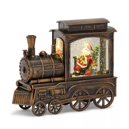 Melrose InternationalLED Train Snow Globe with Santa Figure 9" L Christmas Kitchen & Tabletop Decor