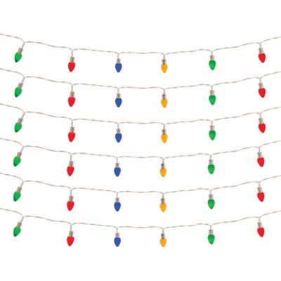 Melrose International LED Lighted Strand with Classic Bulb Design (Set of 6 Strands)