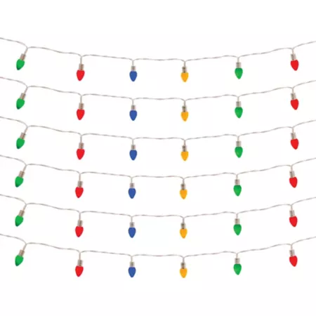 Melrose International LED Light Strand with Classic Bulb (6 Strand Pack) Christmas String Lights