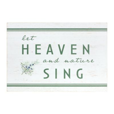 Melrose International Rustic Wood Christmas Sentiment Sign 20 in. L