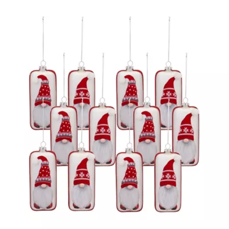 Melrose InternationalGlass Snowflake Tree Ornament (Set of 12) Christmas Ornaments & Tree Toppers