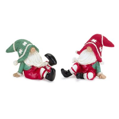 Melrose International Nordic Winter Gnome Figurine, 2 pc. Set