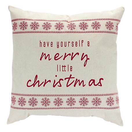 Melrose InternationalMerry Little Christmas Throw Pillow 17 in. SQ