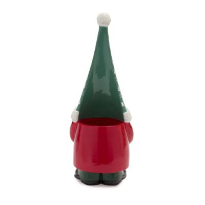 Image showing  Stone Holiday Gnome Figurine with Present Accent (Set of 2)