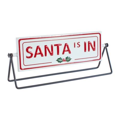 Image showing  Reversible Christmas Sentiment Metal Table Sign (Set of 2)