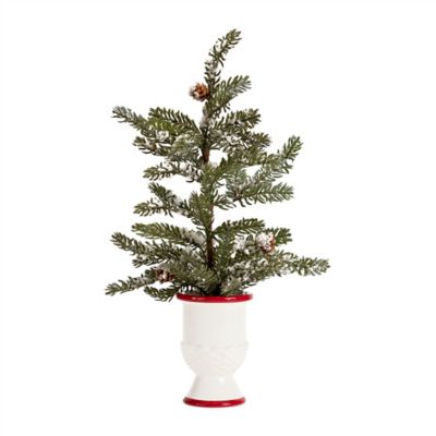 Melrose International Mini Pine Tree with Ceramic Pot (Set of 2)