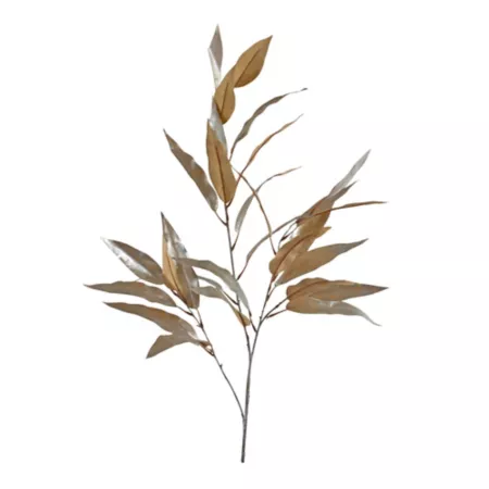 Melrose International Artificial Gold Long Blade Eucalyptus Leaf Spray 27 in Set of 6 Artificial Plants & Flowers